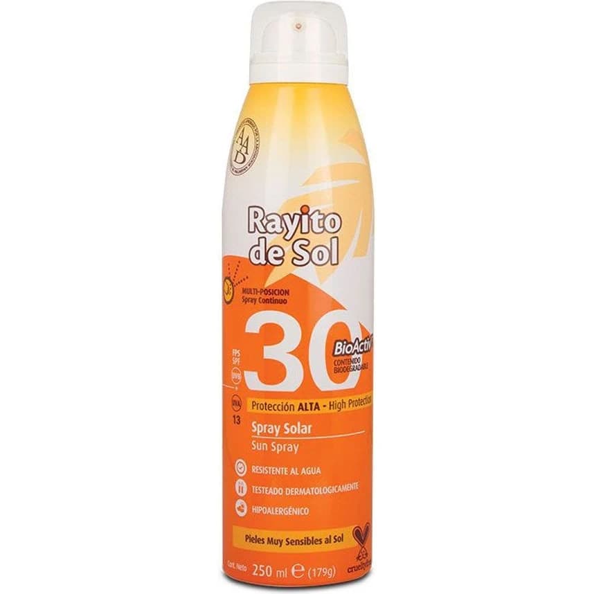 Protector Solar Rayito Bioactiv FPS 30 Spray 250 ml
