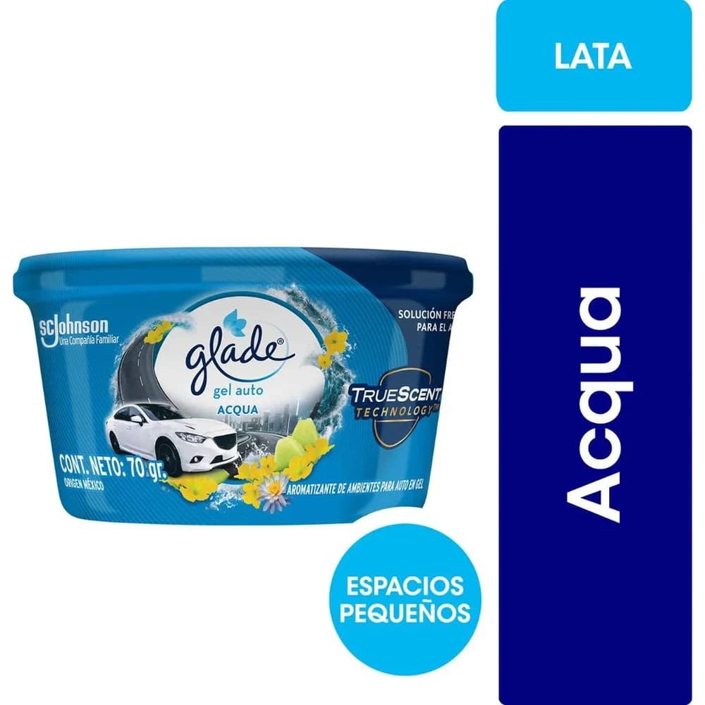 Desodorante de Ambiente para Auto Glade Minigel Acqua 70 g
