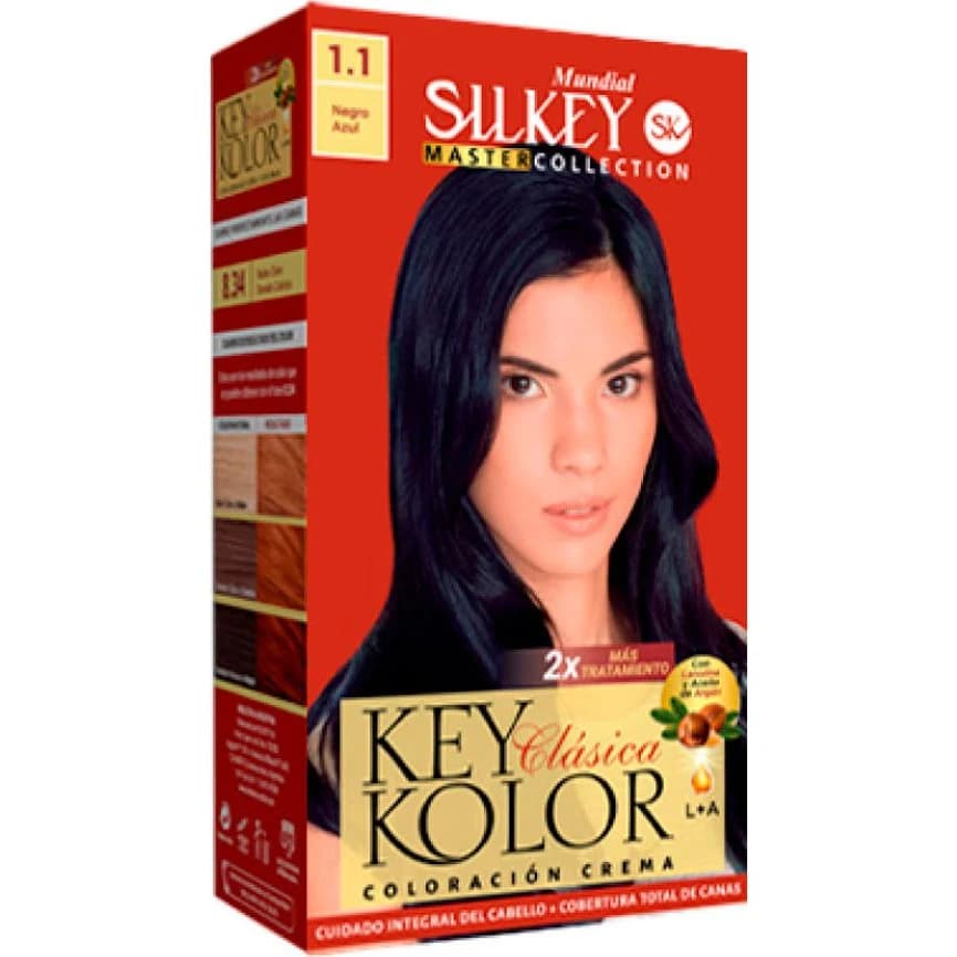 Tintura Capilar Silkey Key Color Master Tono 1.1