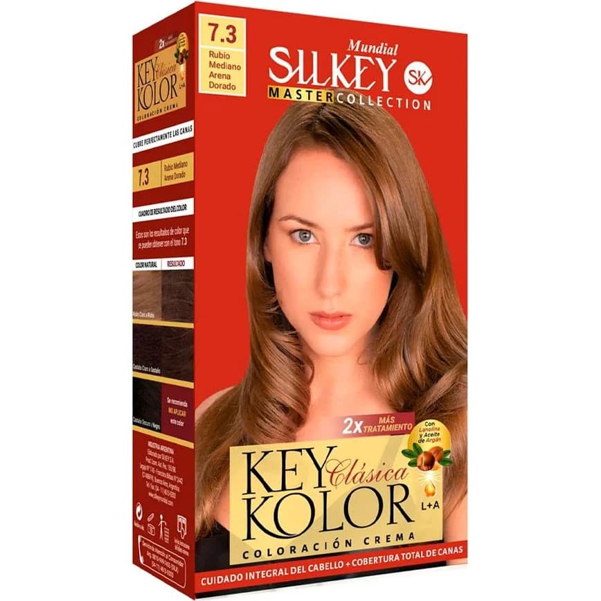Tintura Capilar Silkey Key Color Master Tono 7.3