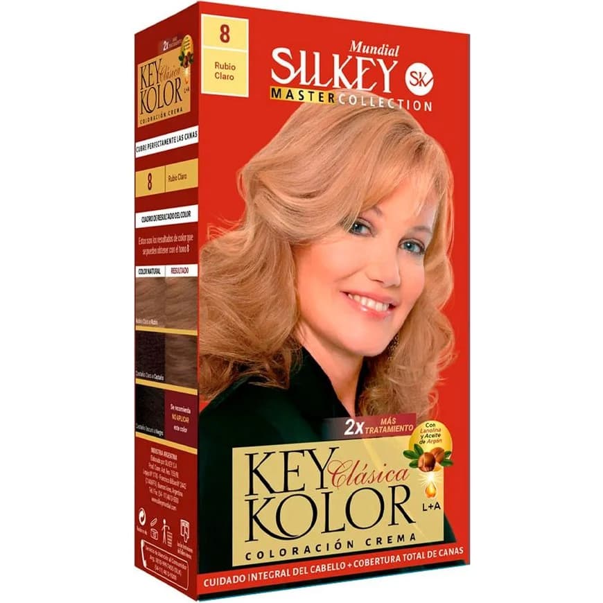 Tintura Capilar Silkey Key Color Master Tono 8