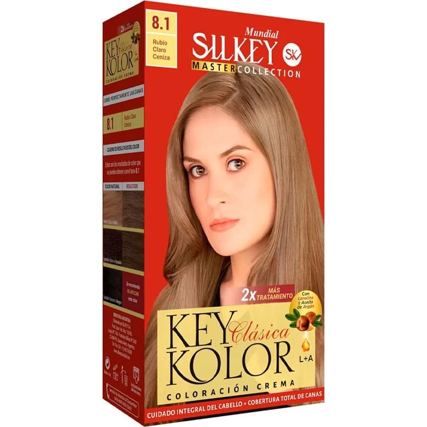 Tintura Capilar Silkey Key Color Master Tono 8.1