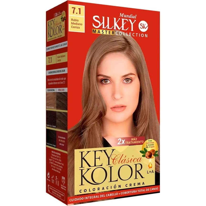 Tintura Capilar Silkey Key Color Master Tono 7.1