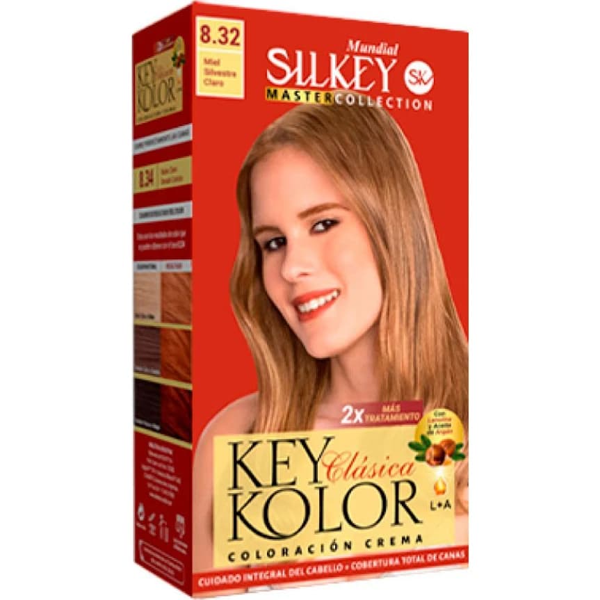 Tintura Capilar Silkey Key Color Master Tono 8.32