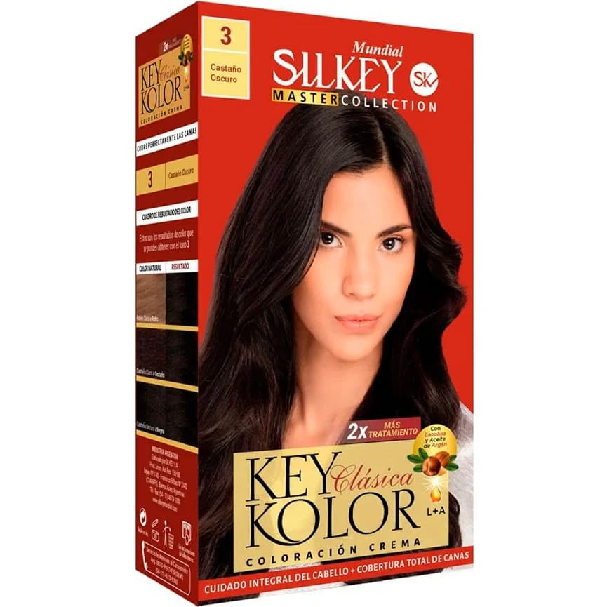 Tintura Capilar Silkey Key Color Master Tono 3