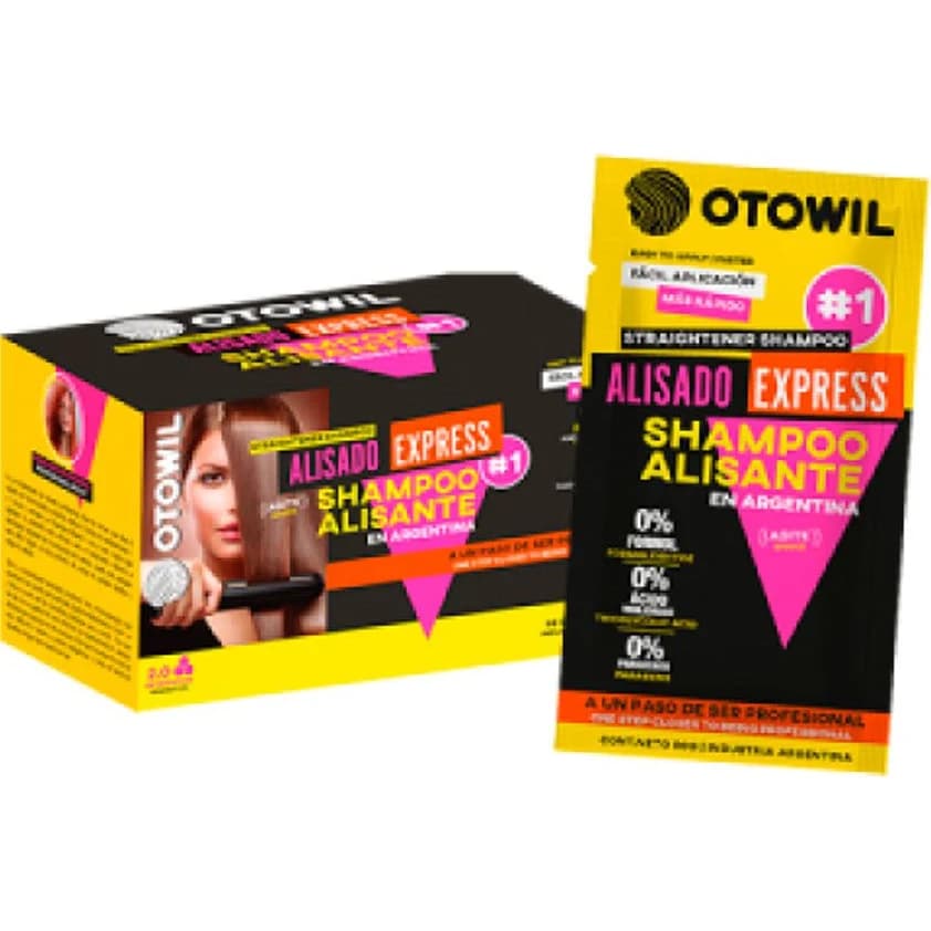 Shampoo Alisante Otowil Alisan Express x10 Sobres
