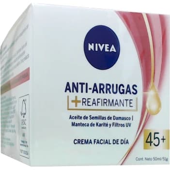 Crema Facial Antiarrugas Nivea 45+ 50 ml