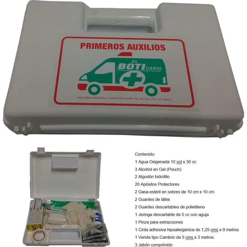 Botiquín de Primeros Auxilios El Boticario N°3