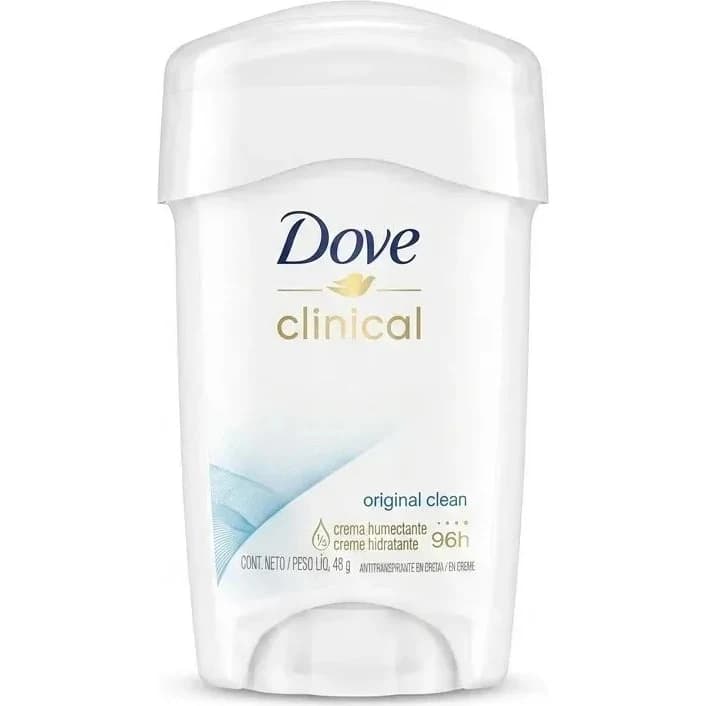 Desodorante Antitranspirante Dove Clinical Original en Crema 48 g