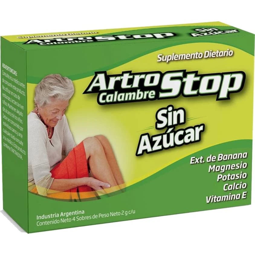 Artrostop Calambres Sin Azúcar Formulab x 4 Sobres