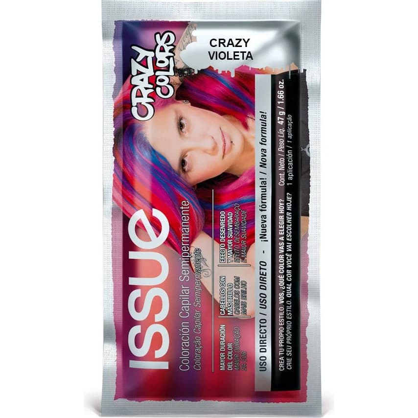 Tintura Capilar Issue Crazy Color Violeta Sachet