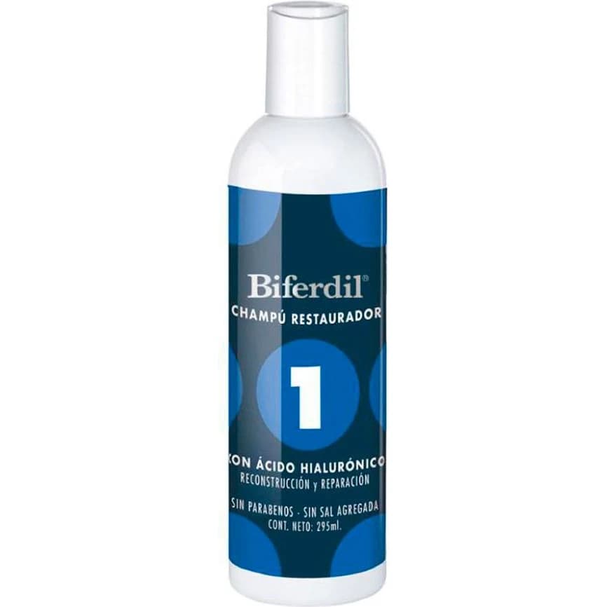 Shampoo Biferdil 1 Ácido Hialurónico Restaurador 295 ml