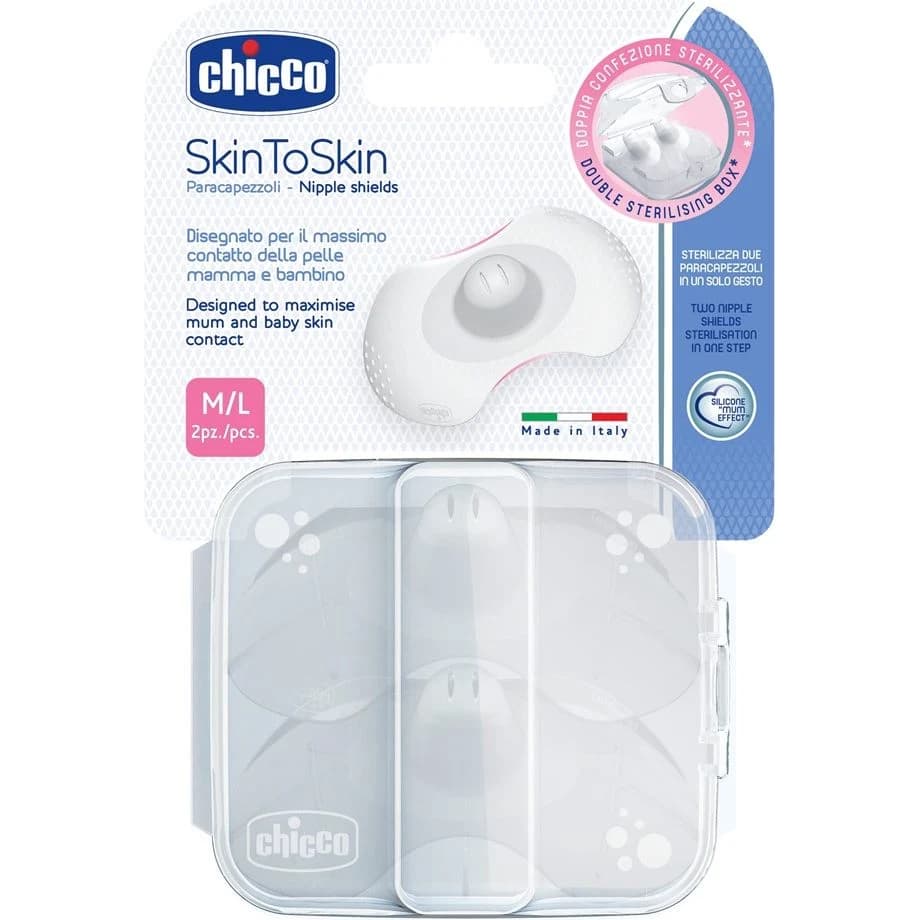 Pezoneras Chicco Skin To Skin Talle M/L