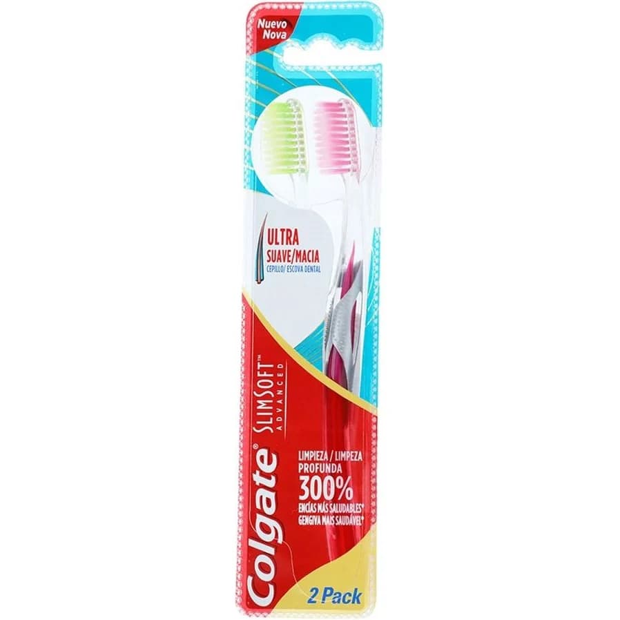 Cepillo de Dientes Colgate Slimsoft Avanzado Pack 2x1