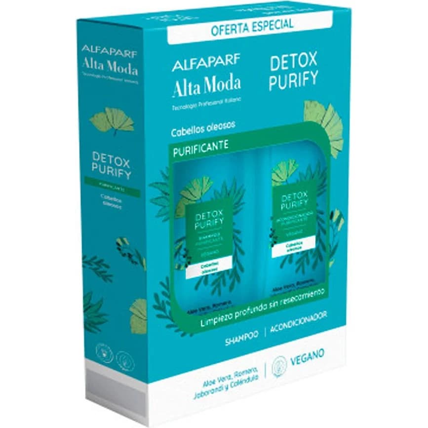 Shampoo + Acondicionador Alta Moda Detox 300 ml