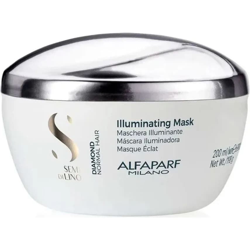 Máscara Capilar AlfaParf Semi di Lino Diamond Illuminating 200 ml