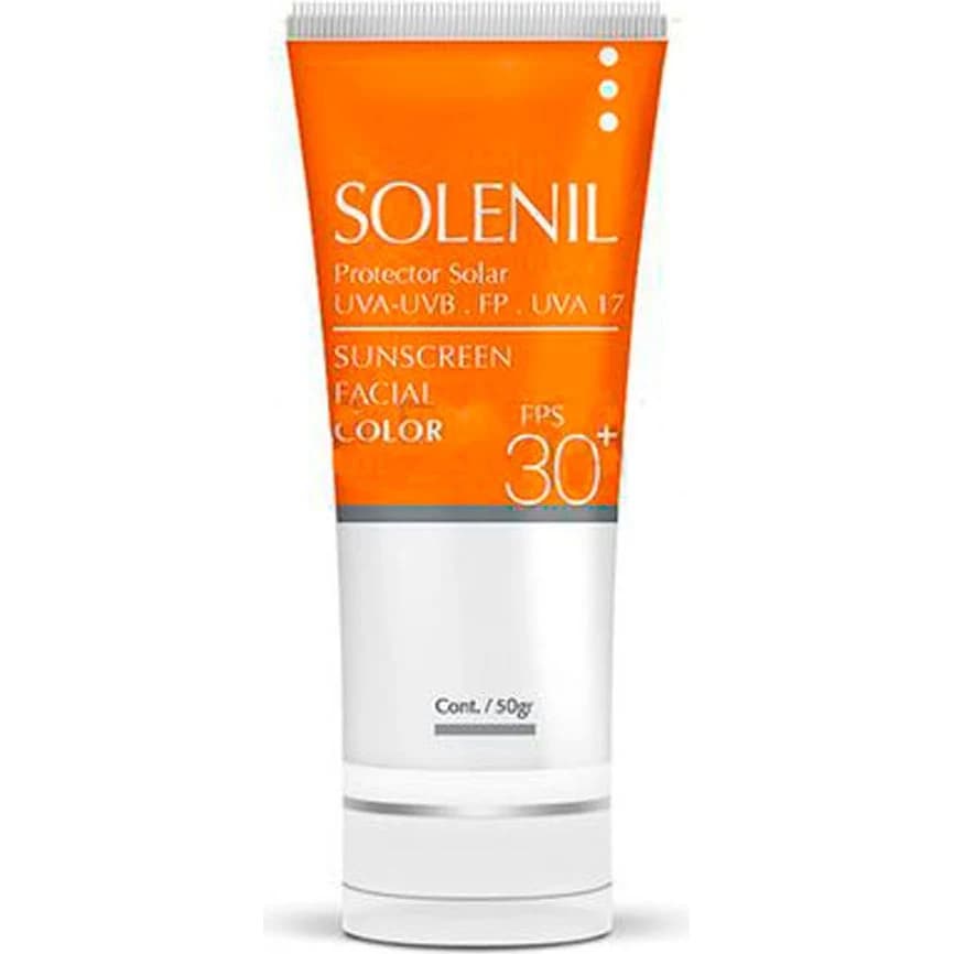 Protector Solar Solenil FPS 30 con Color Crema x 50 g