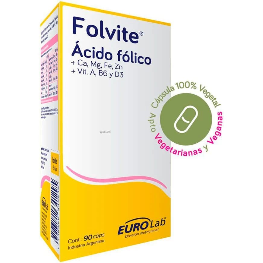 Folvite 1 mg Cápsulas x 90