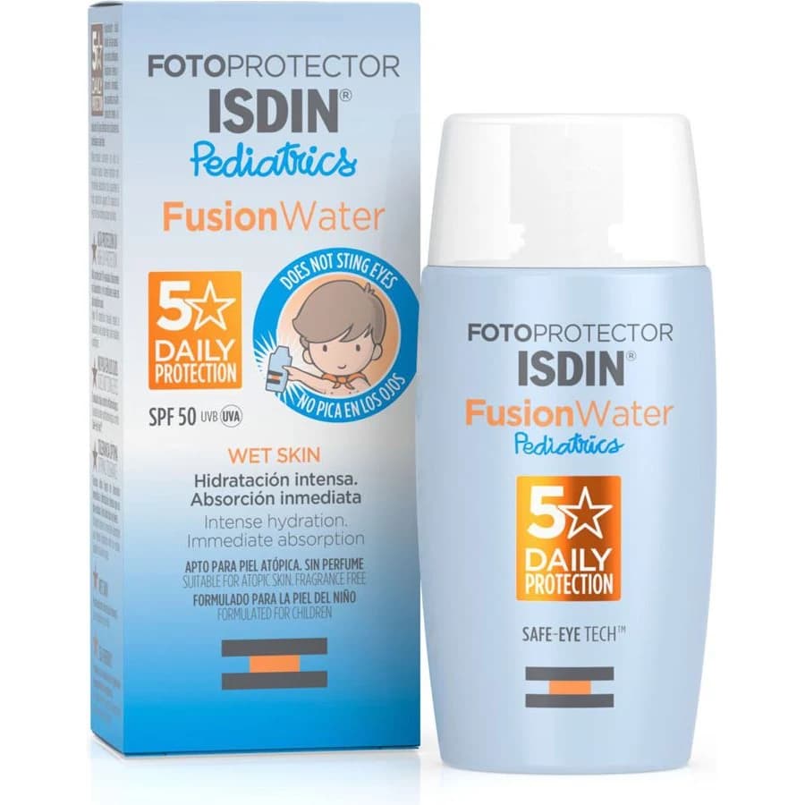 Protector Solar Isdin Pediatrics Fusion Water FPS 50 50 ml