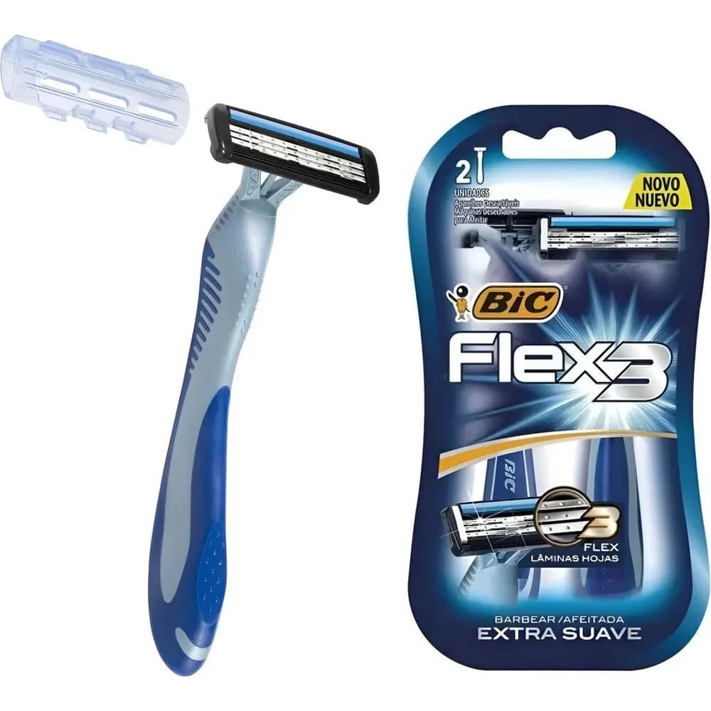 Máquina de Afeitar BIC Flex 3 x 2 Unidades