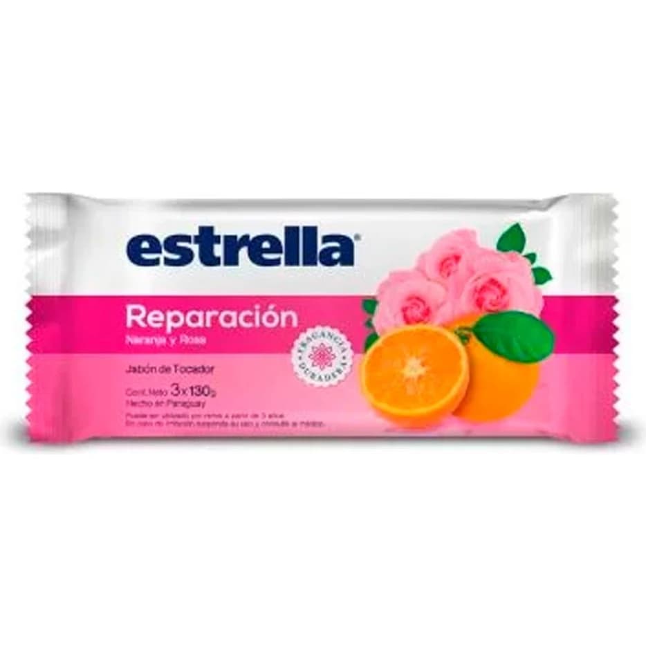 Jabón de Tocador Estrella Repara Pack 3x130 g
