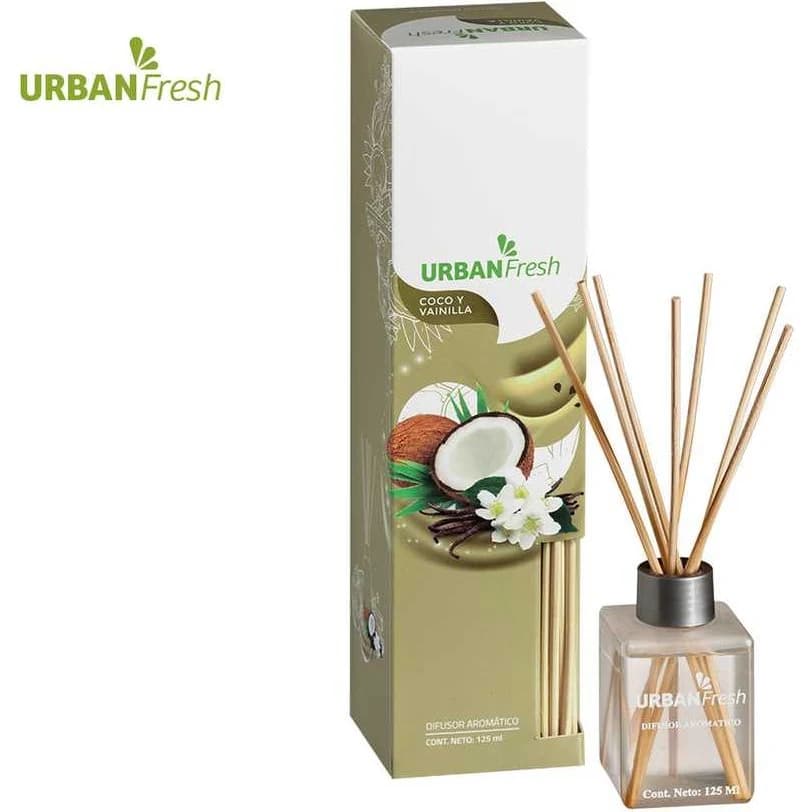 Difusor Aromático Urban Fresh Coco con Varillas 125 ml