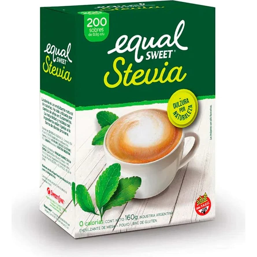Edulcorante Equalsweet Stevia en Sobres x200 (160 g)