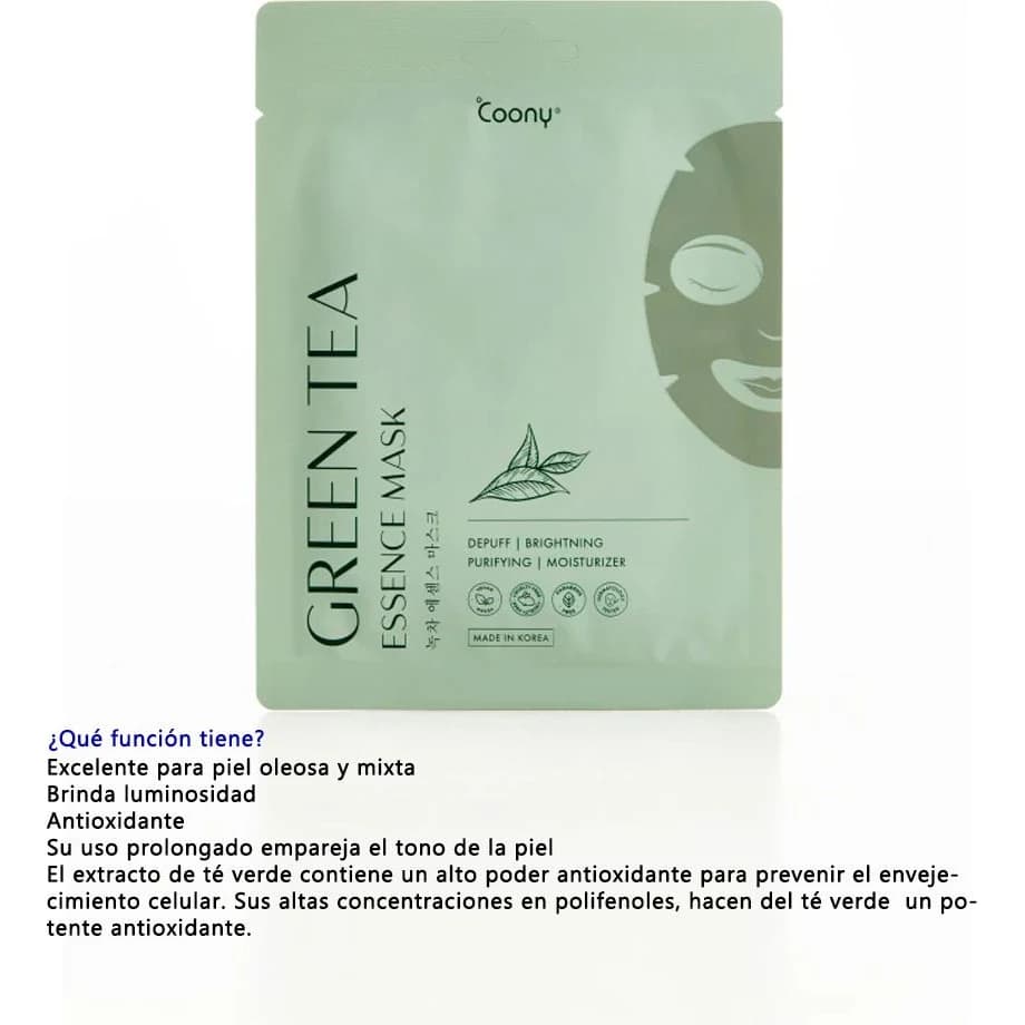 Máscara Facial Coony Té Verde