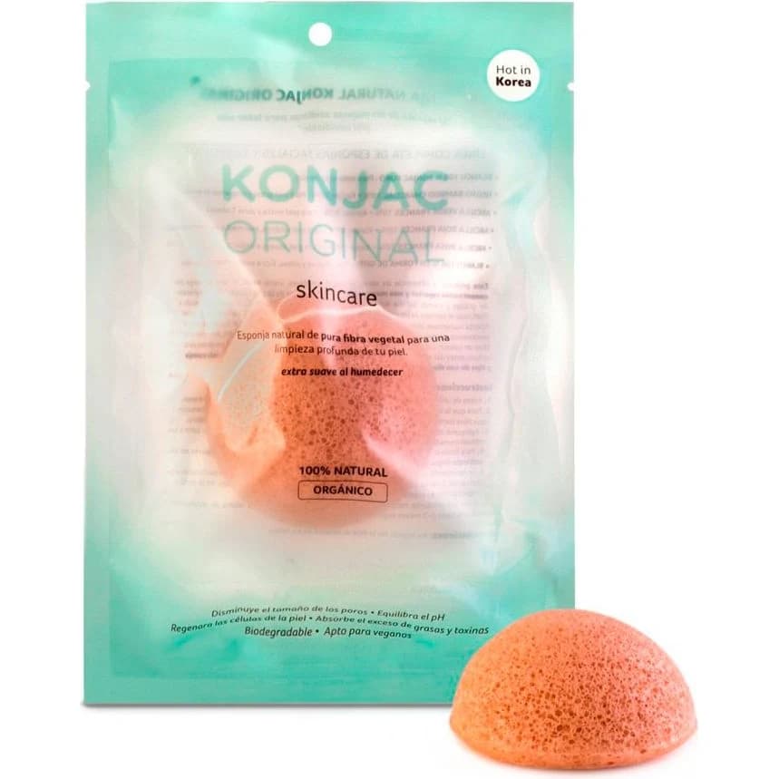Esponja Facial de Konjac Rosa France
