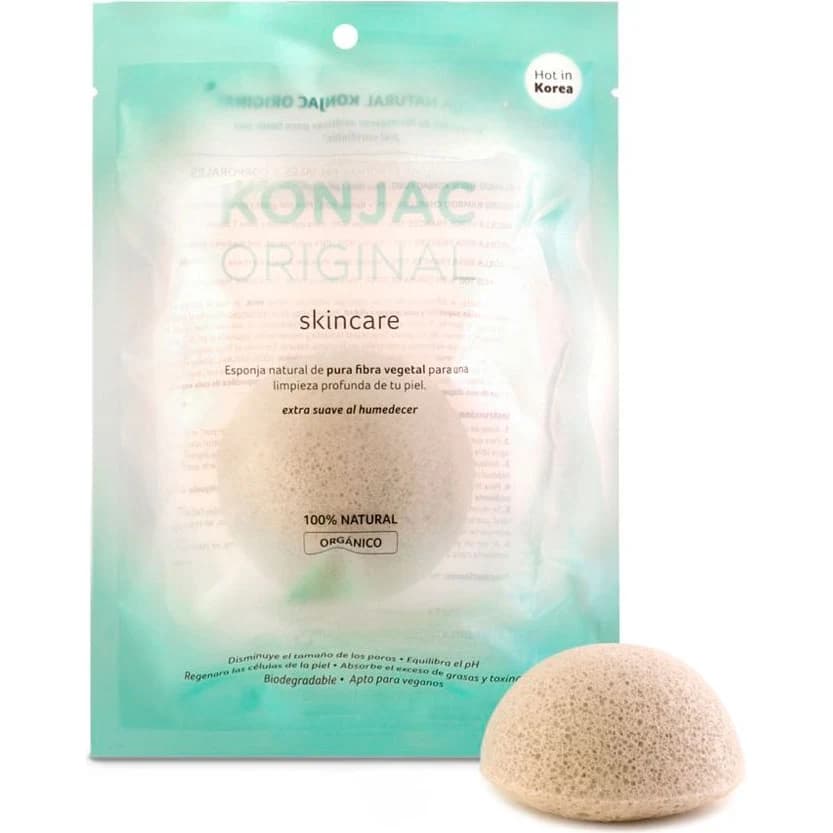 Esponja Facial Konjac Verde