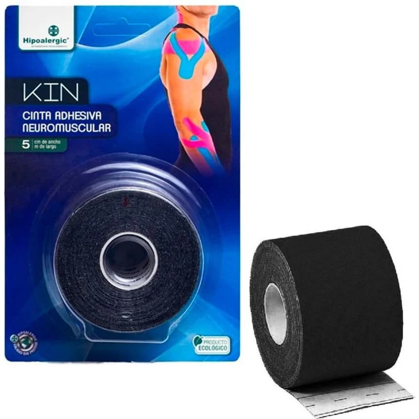 Tela Adhesiva Hipoalergénica Kin Color Blanco 5 cm x 5 m