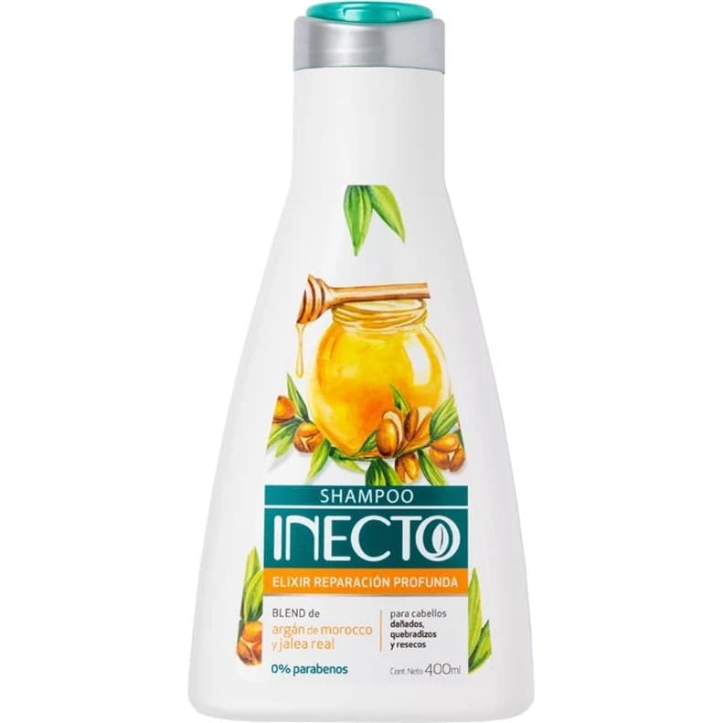 Shampoo Inecto Elix Reparador Profesional 400 ml