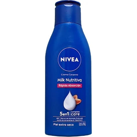 Crema Corporal Nivea Body Milk Nutritiva 125 ml