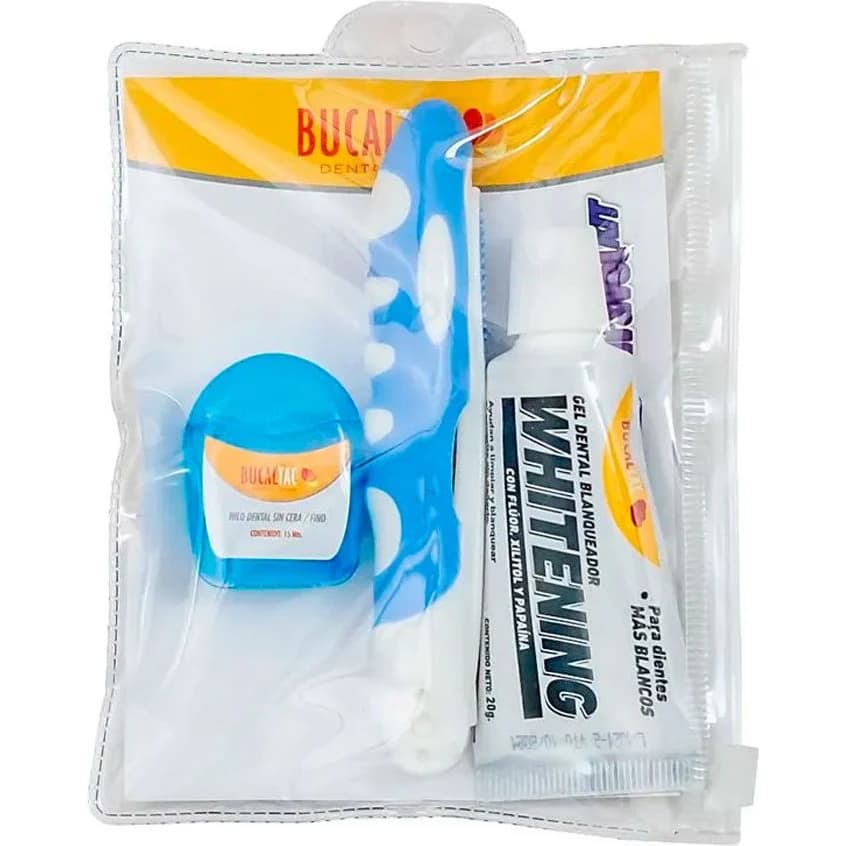 Set de Viaje Bucal Tac Cepillo Dental + Crema Dental + Neceser
