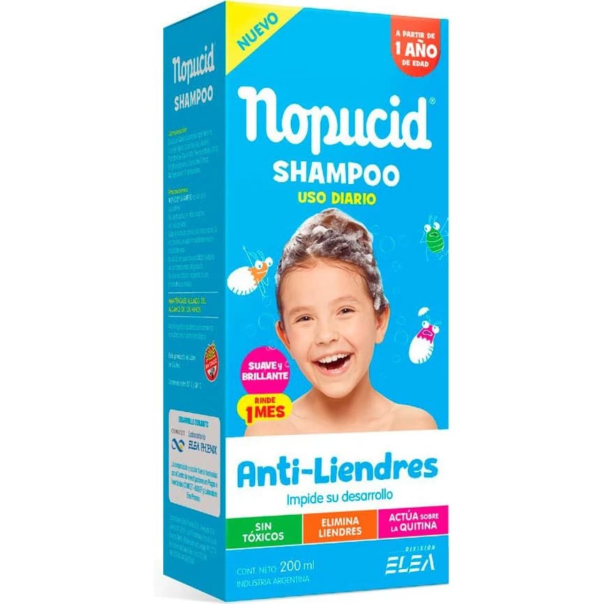 Shampoo de Uso Diario Nopucid 200 ml