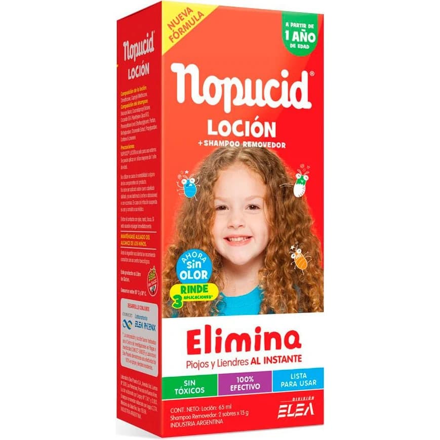 Nopucid Uso Diario Loción Repelente de Piojos 65 ml