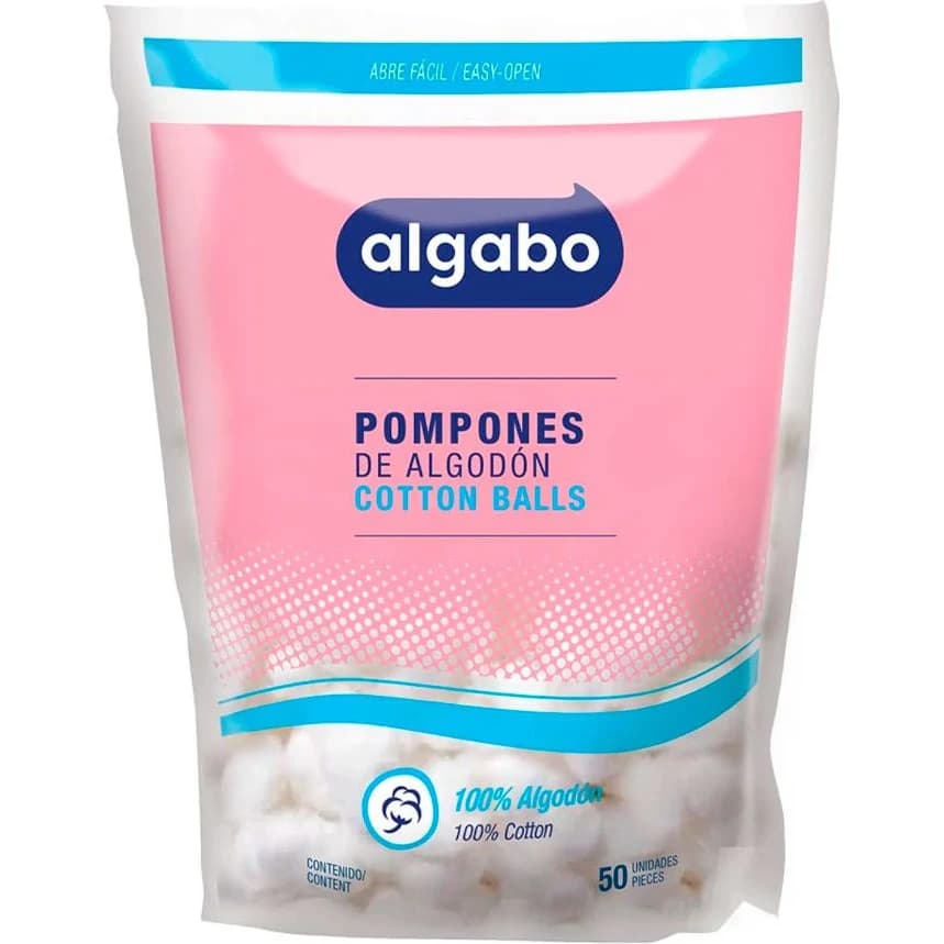 Algodón con Pompones 50 unidades