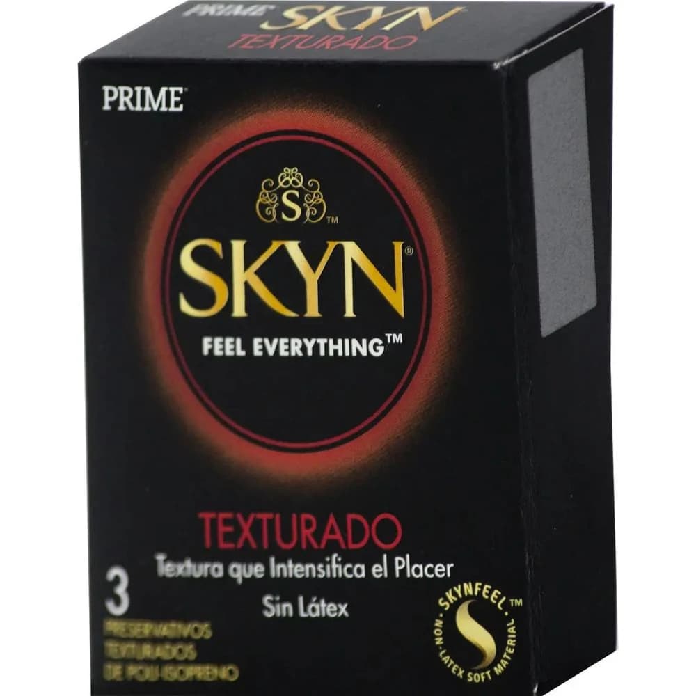 Preservativos Prime Skyn Texturado Sin Látex x3