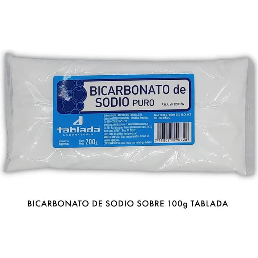 Bicarbonato de Sodio Tablada Sobre 200 g