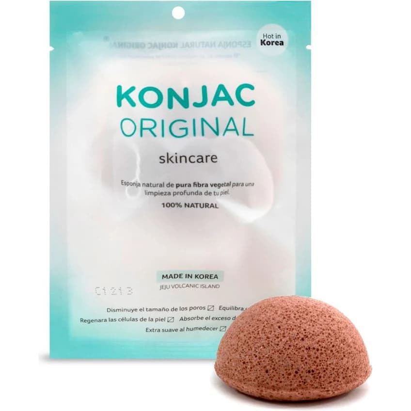 Esponja de Konjac Volcánica para Rostro
