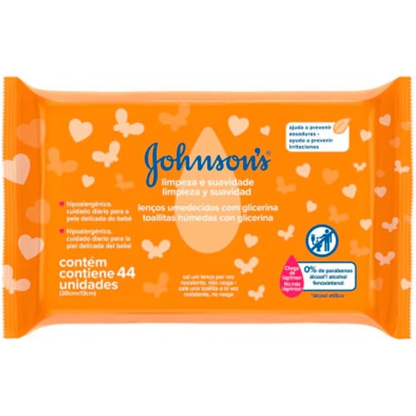 Toallitas Húmedas Johnson's Baby Limpieza y Suavidad x 44