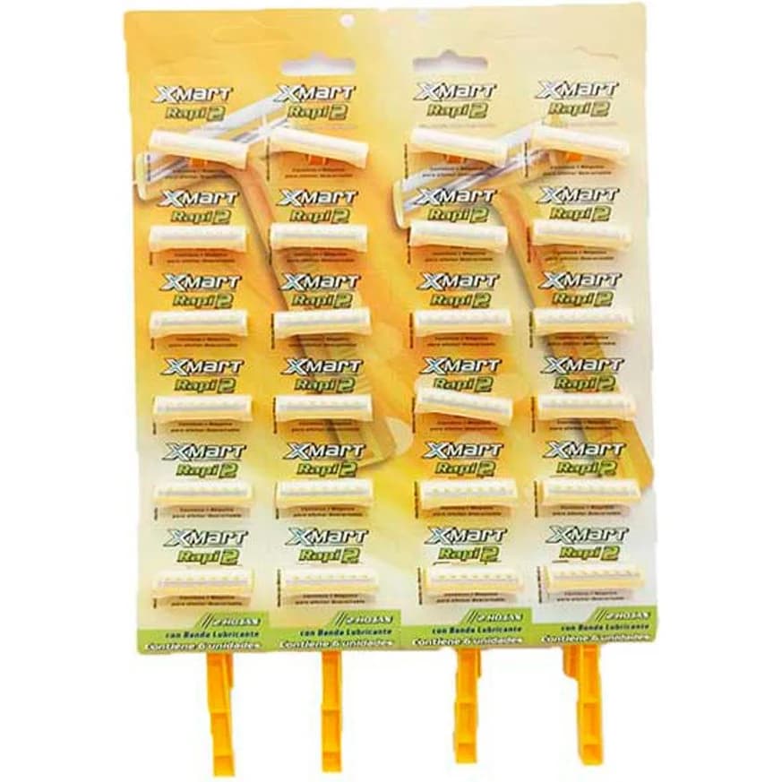Rasurador Desechable Rapi 2 Filos x24 Unidades