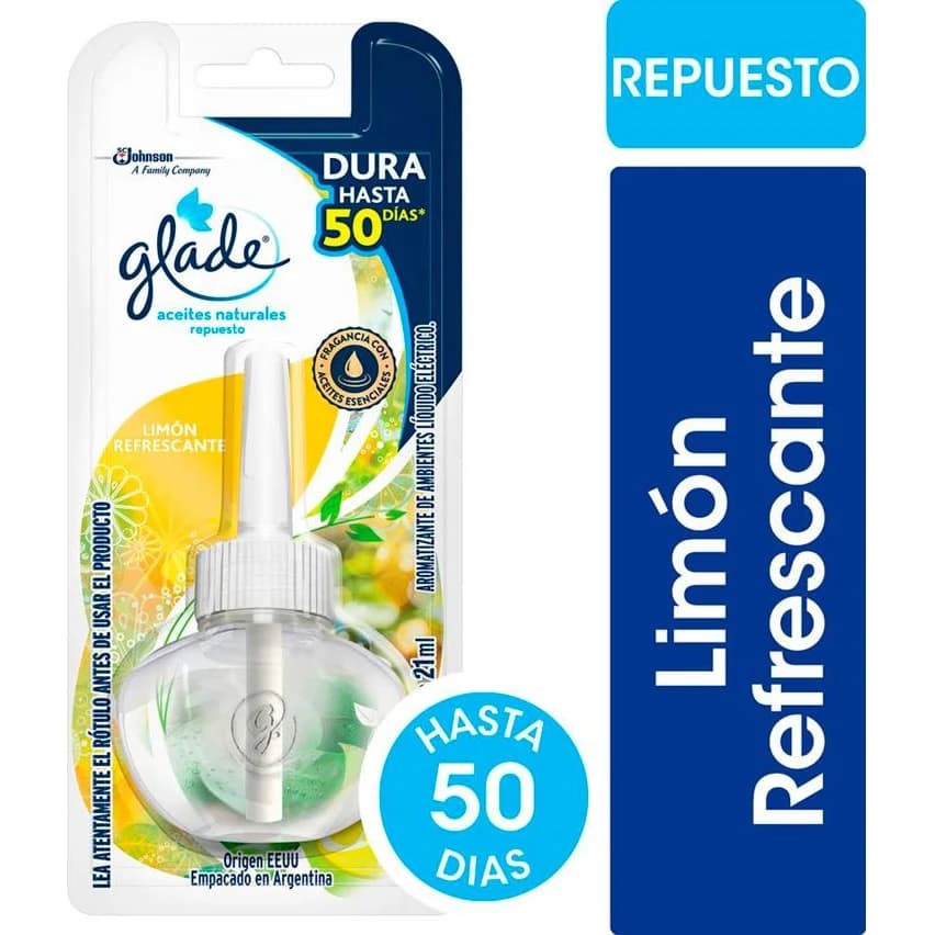 Desodorante de Ambiente Glade Aceites Naturales Limón Refrescante
