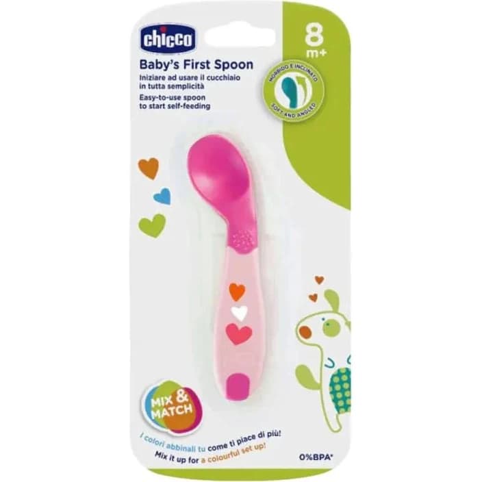Primera Cuchara Chicco 8M+ Rosa