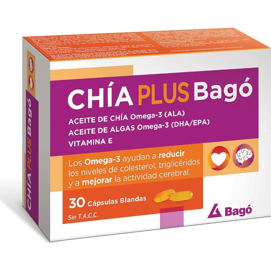 Chia Plus Bagó 30 Cápsulas Blandas