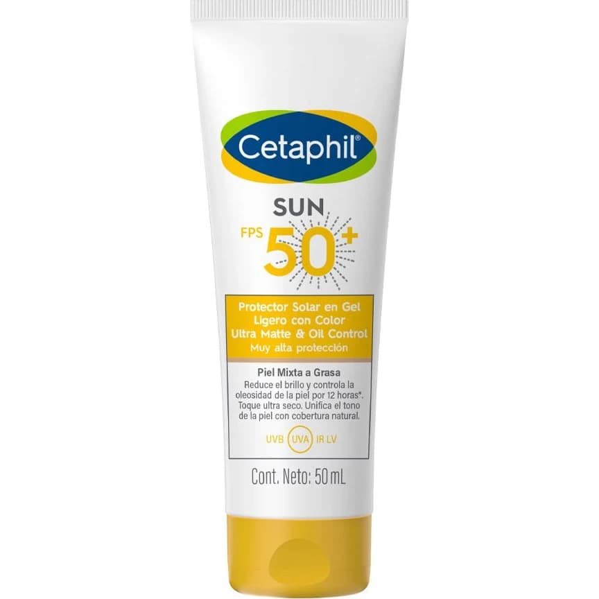 Protector Solar Cetaphil Sun FPS 50 con Color 50 ml