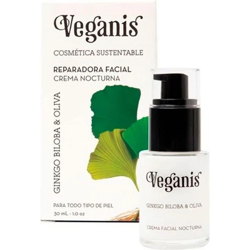 Crema Facial Reparadora Ginkgo Biloba Veganis