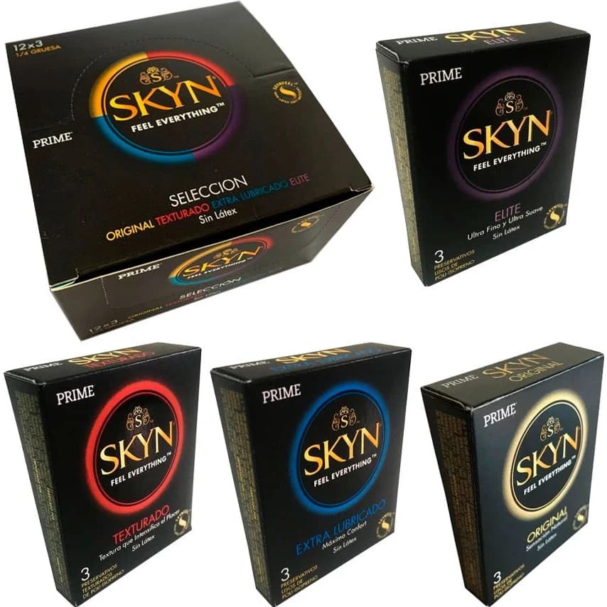 Preservativos Prime Skyn Selección sin Látex x3 - Caja x12