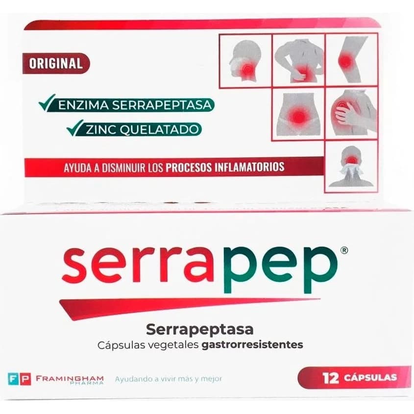 Serrapep Cápsulas Gastrorresistentes x 12