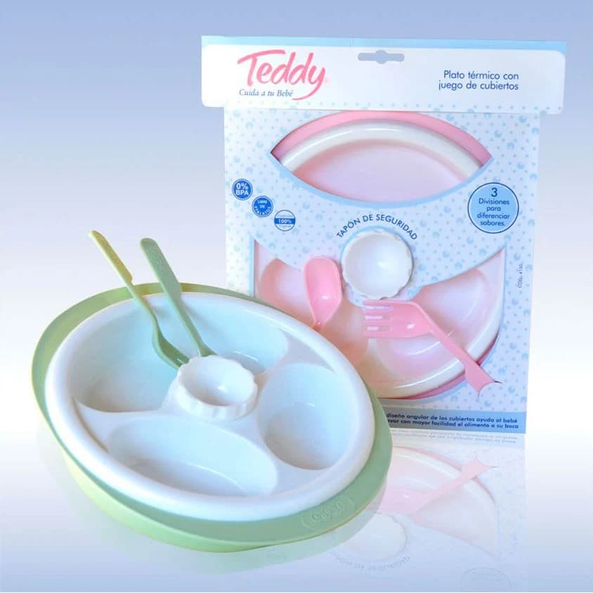 Plato Térmico Teddy con 3 Divisiones